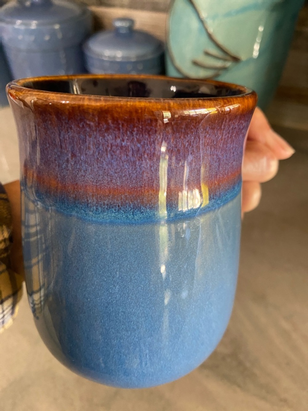 2 Selamica Porcelain 18oz Novelty for Lefthanded Handwarmer for Coffee,Tea Mug - Picture 5 of 6